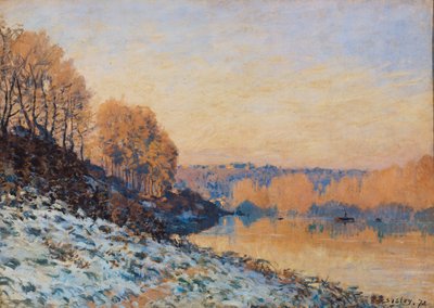 Port-Marly, Weißer Frost, 1872 von Alfred Sisley